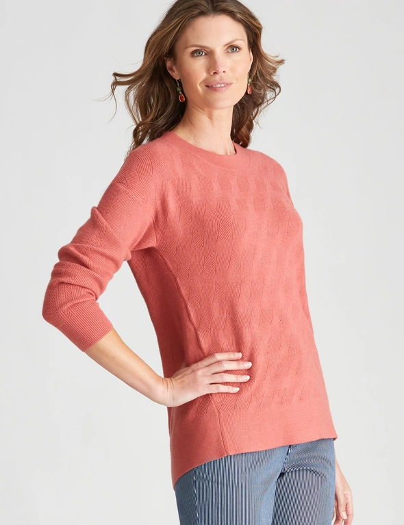 W.Lane Cable Short Sleeve Pullover, hi-res image number null