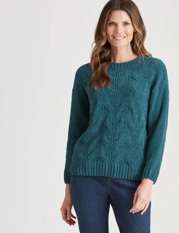 W.Lane Chunky Cable Pullover Top