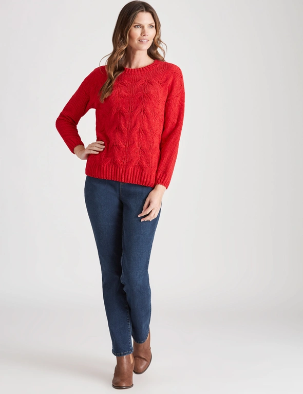 W.Lane Chunky Cable Pullover Top, hi-res image number null