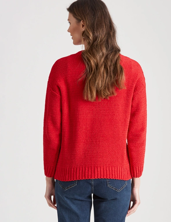 W.Lane Chunky Cable Pullover Top, hi-res image number null