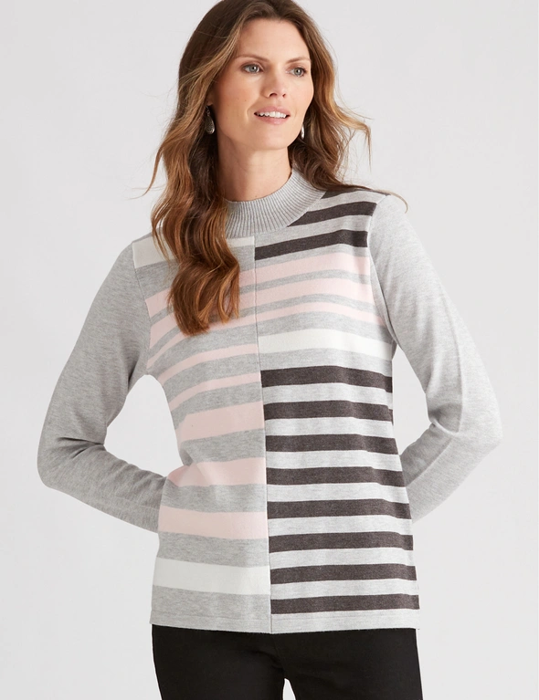 W.Lane Colour Block Cowl Pullover Top, hi-res image number null