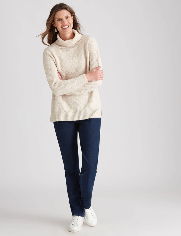 W.Lane Cowl Neck Textured Pullover, hi-res image number null