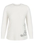W.Lane Embroidered Detail Cable Pullover Top, hi-res
