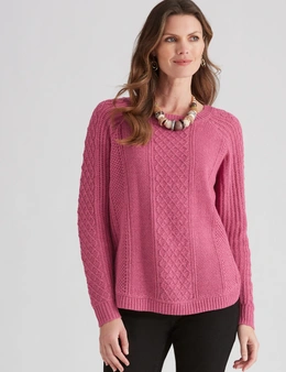 W.Lane Curved Cable Pullover