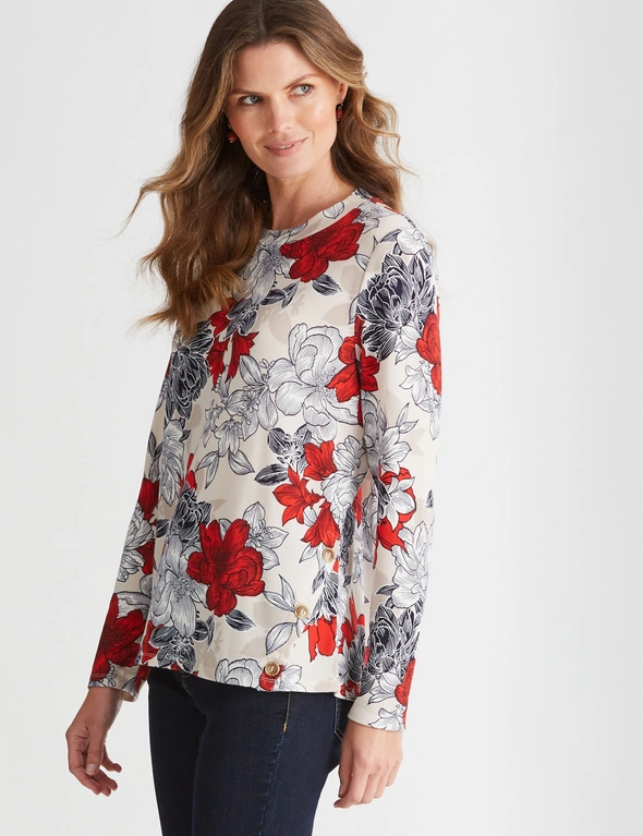 W.Lane Button High Neck Top, hi-res image number null