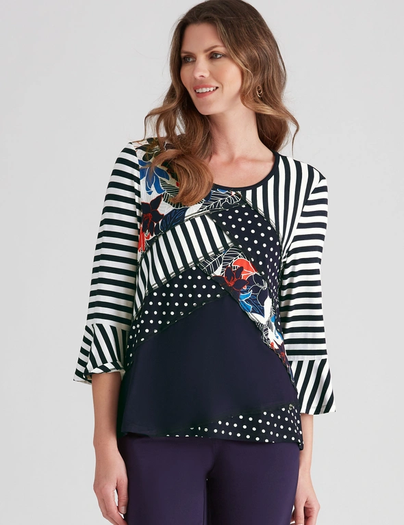W.Lane Spliced Printed Tunic, hi-res image number null