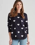W.Lane Cotton Embroidered Heart Pullover, hi-res