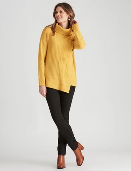 W.Lane Assymetrical Cable Pullover Top