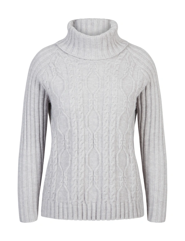 W.Lane Cowl Neck Cable Pullover, hi-res image number null