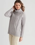 W.Lane Cowl Neck Cable Pullover, hi-res