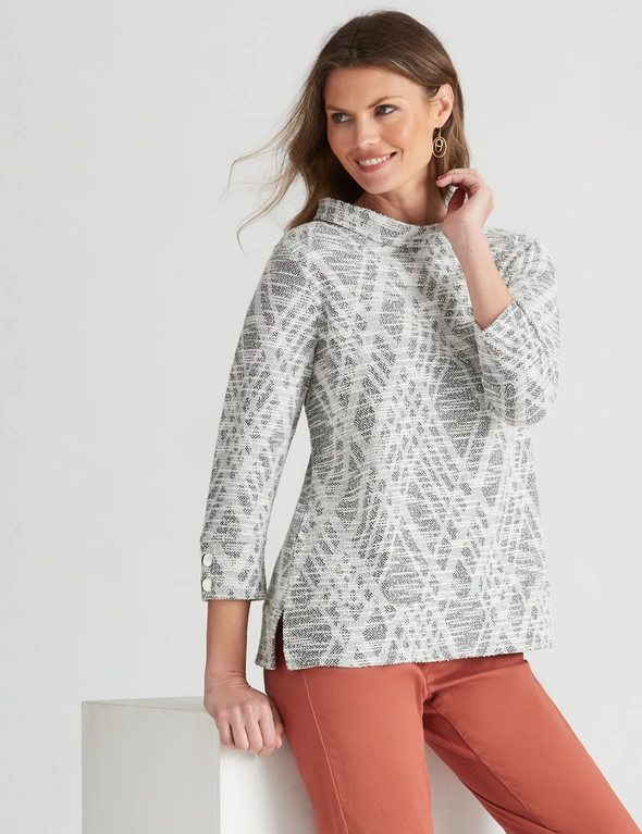 W.Lane Textured Cowl Top, hi-res image number null