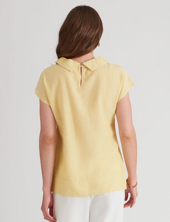 W.Lane Linen Sleeveless Cowl Top, hi-res image number null