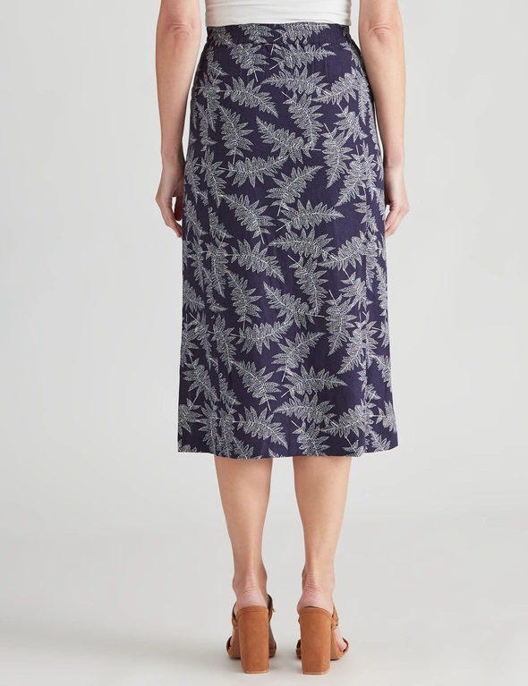 W.Lane Linen Spot Skirt, hi-res image number null