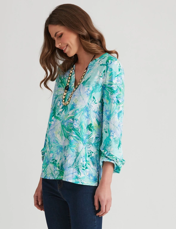 W.Lane Contrast Panel Blouse, hi-res image number null