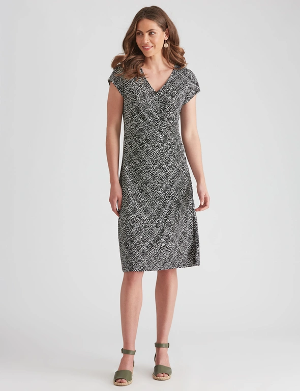 W.Lane Abstract Knitwear Wrap Dress, hi-res image number null