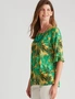 W.Lane Scenic Frill Sleeve Top, hi-res