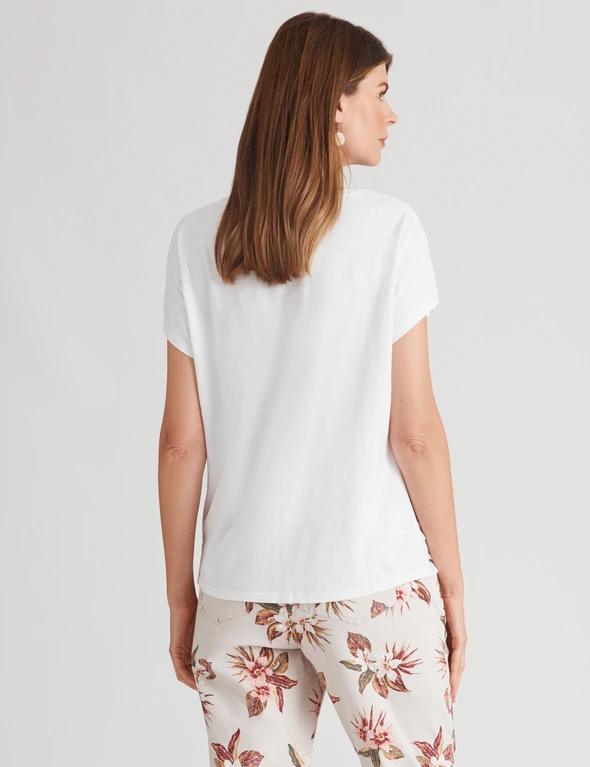 W.Lane Cotton Sequin T-Shirt | W Lane