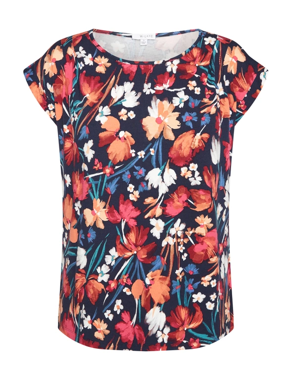 W.Lane Watercolour Floral Top, hi-res image number null