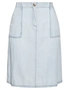 W.Lane Chambray A-Line Skirt, hi-res