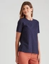 W.Lane Cotton Embroidery Frill Detail Top, hi-res