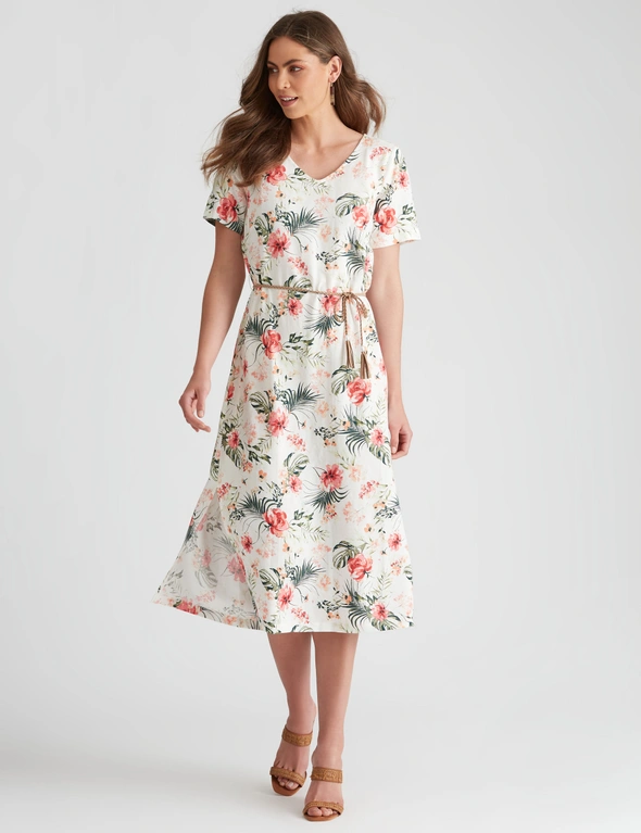 W.Lane Floral Belt Dress, hi-res image number null