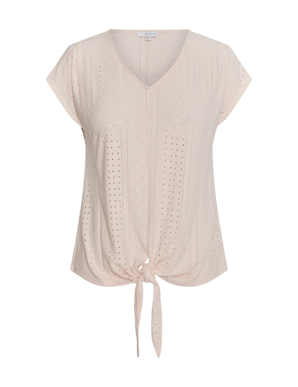 W.Lane Lace Tie Front Top, hi-res image number null