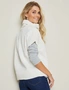 W.Lane Cable Cowl Short Sleeve Pullover Top, hi-res