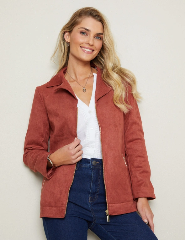 W.Lane Zipped Front Collared Jacket, hi-res image number null