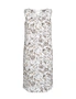 W.Lane Linen Tie Neck Floral Dress, hi-res