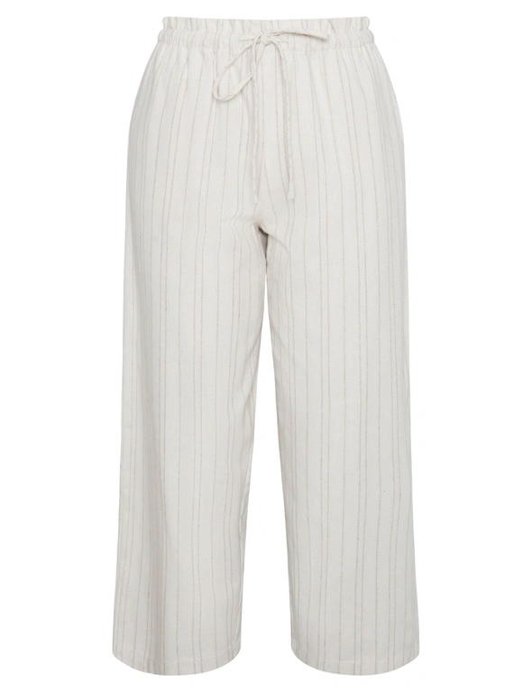 W.Lane Linen Stripe Drawstring Pants, hi-res image number null