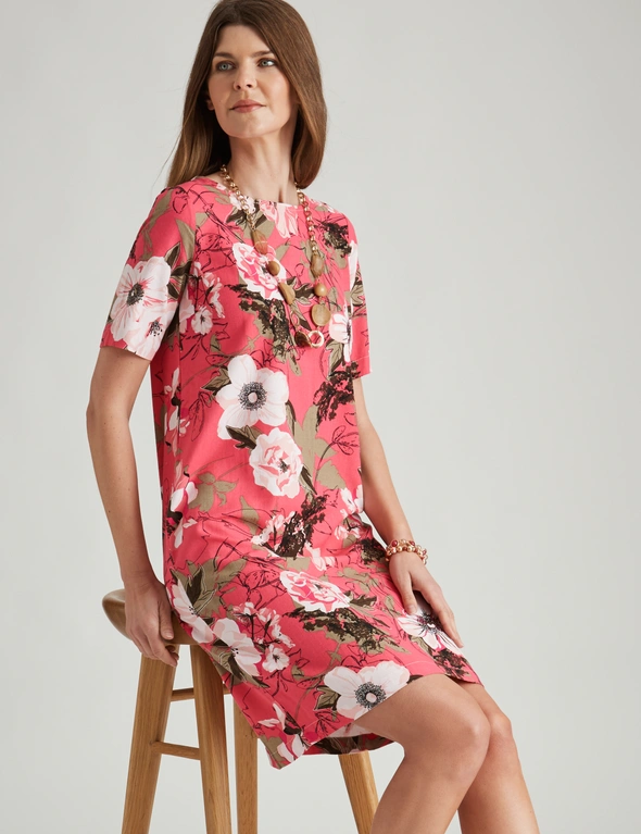 W.Lane Linen Floral Dress, hi-res image number null