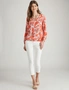 W.Lane Tropical Leaves Woven Top, hi-res