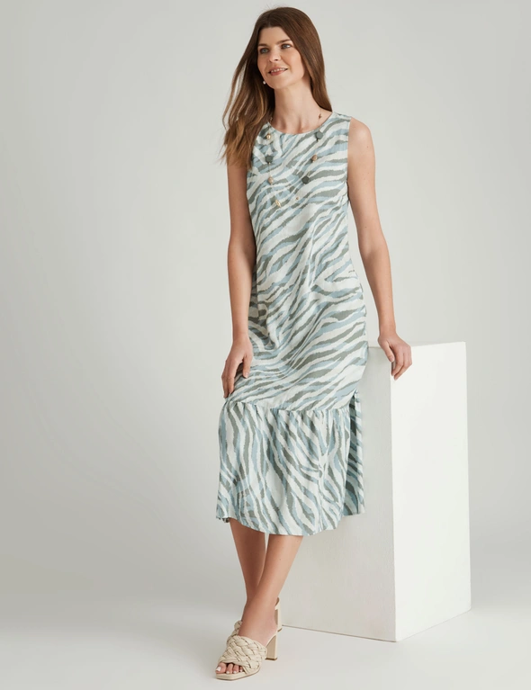 W.Lane Linen Tie Dye Dress, hi-res image number null