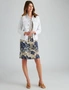 W.Lane Linen Tie Waist Button Up Skirt, hi-res