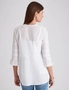 W.Lane Tuck Embroidery Woven Top, hi-res