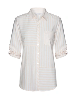 W.Lane Linen Stripe Shirt