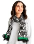 W.Lane Monoprint Scarf with Contrast Detail, hi-res
