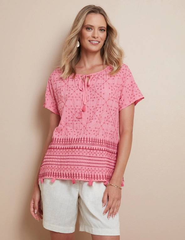 W.Lane Embroidery Chevron Top, hi-res image number null
