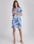W.Lane V-Neck Midi Linen Dress, hi-res