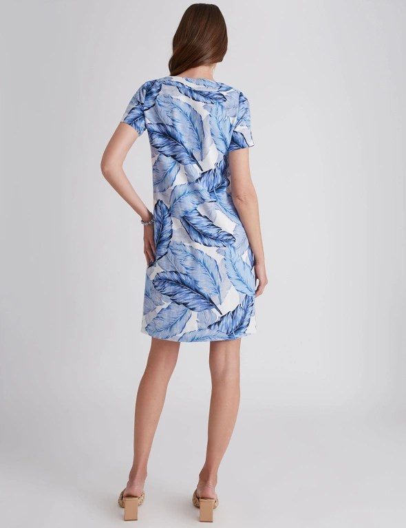 W.Lane V-Neck Midi Linen Dress, hi-res image number null