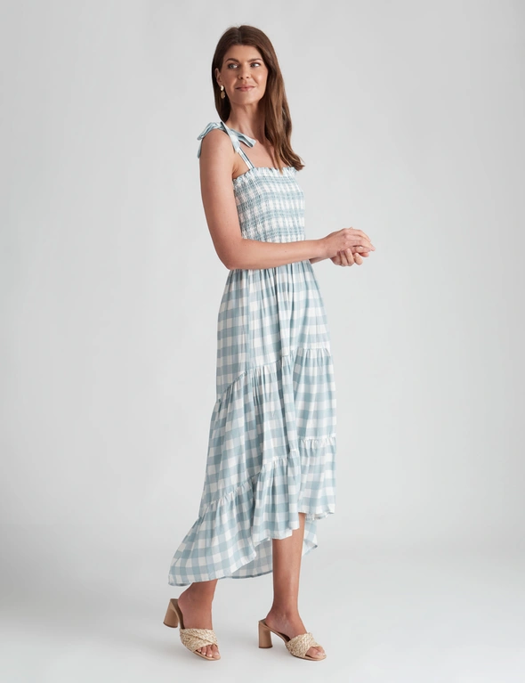 W.Lane Frill Shirred Maxi Dress, hi-res image number null