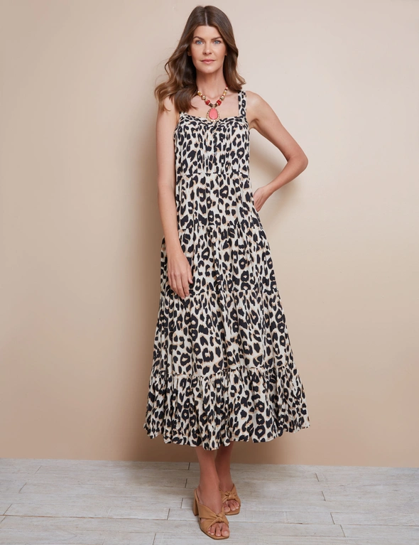 W.Lane Tiered Ruffle Maxi Dress, hi-res image number null