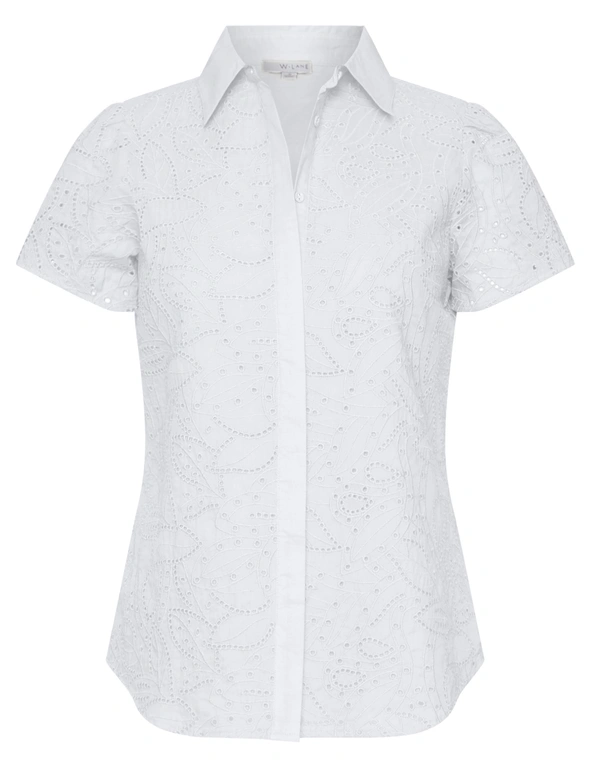 W.Lane Embroidery Palm Shirt, hi-res image number null