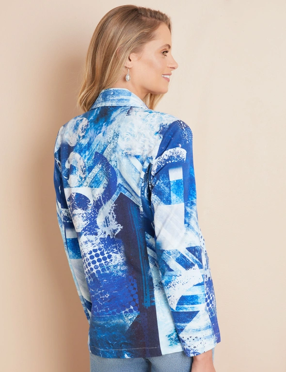 W.Lane Abstract Knit Blazer, hi-res image number null