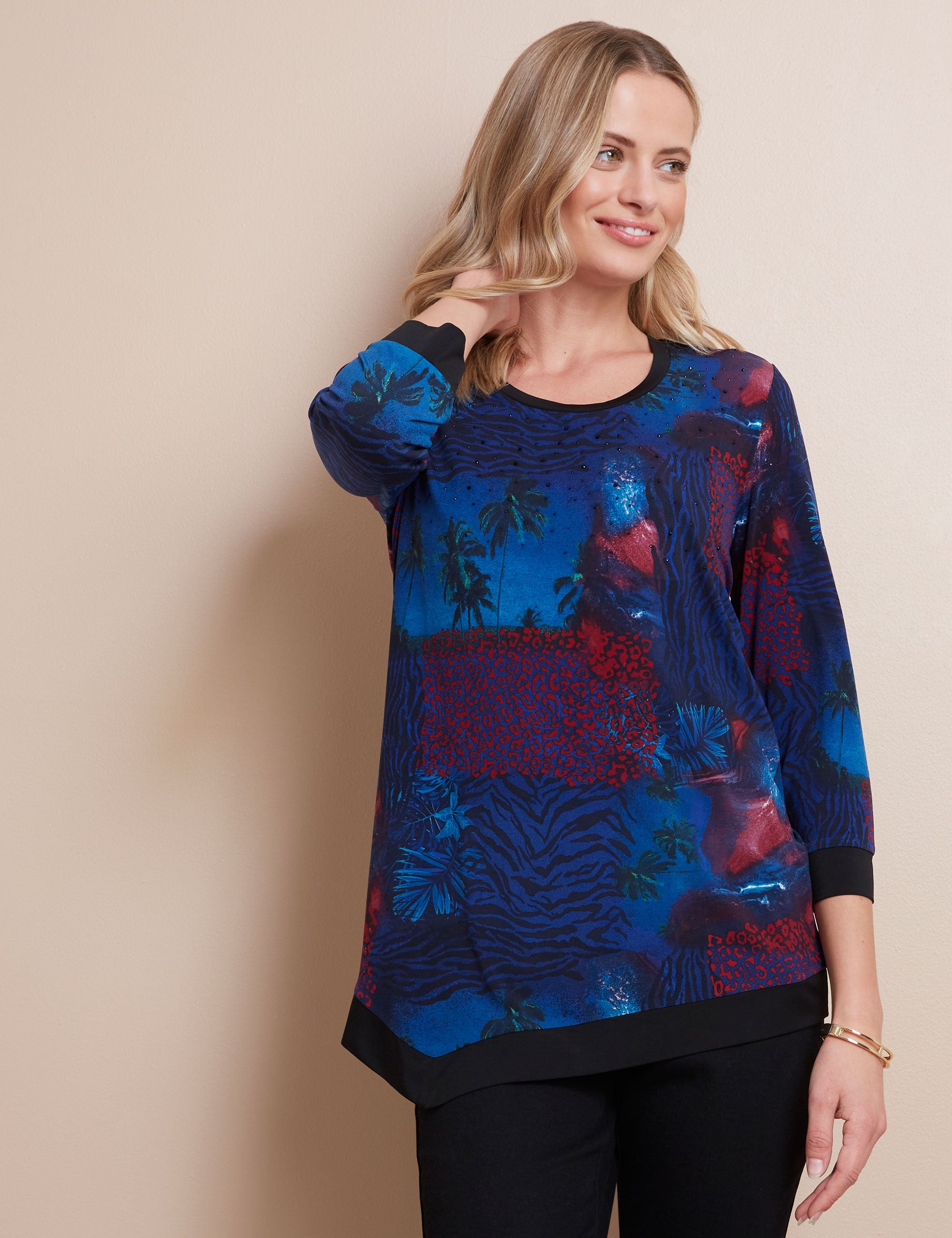 W.lane Hotfix Abstract Knit Top 