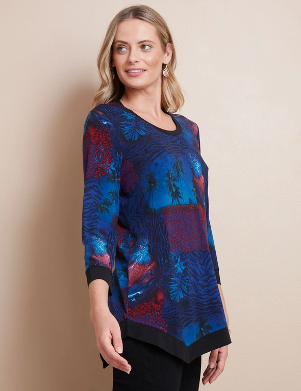 W.Lane Hotfix Abstract Knit Top, hi-res image number null
