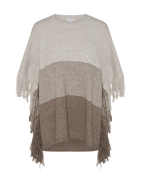 W.Lane Frill Knit Poncho, hi-res image number null