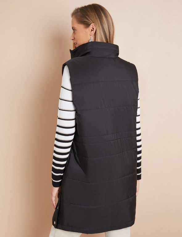 W.Lane Longline Quilted Puffer Vest, hi-res image number null