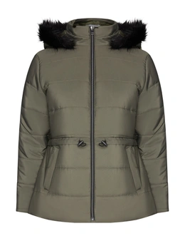 W.Lane Fur Trim Puffer Coat