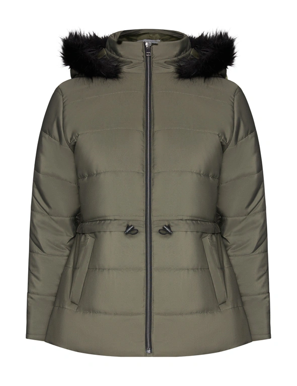 W.Lane Fur Trim Puffer Coat, hi-res image number null
